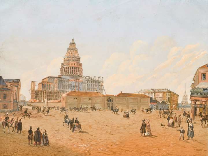 St. Isaac’s Cathedral under Construction
